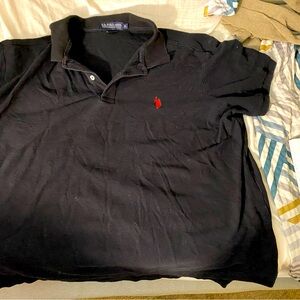 US POLO ASSN Black Polo Shirt Size XL